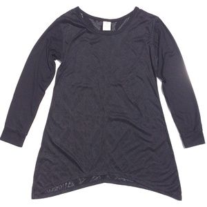 The Balance Collection by Marika yoga top M black burnout athleisure casual goth